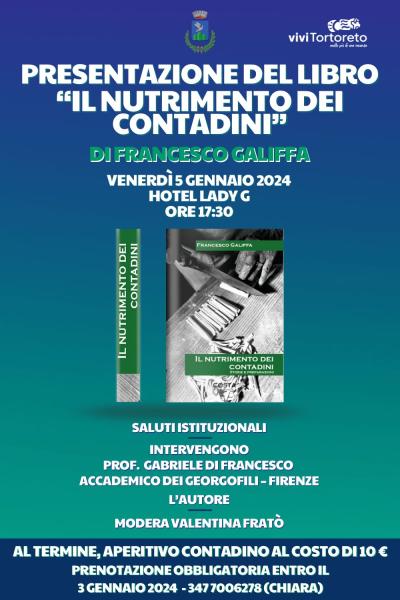 Presentation of the book “Il Nutrimento dei Contadini” – 5 January