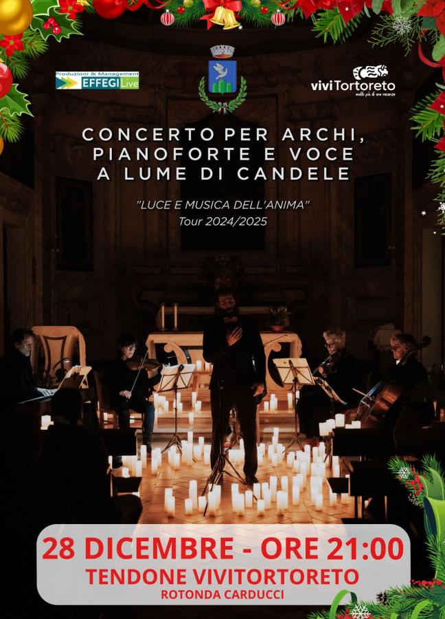 Concerto per archi, pianoforte e voce a lune di candela